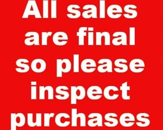 All sales final