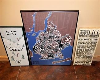 Framed art. Brooklyn...