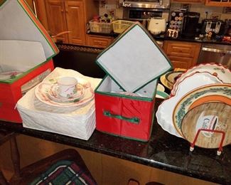 Christmas dinner plate set