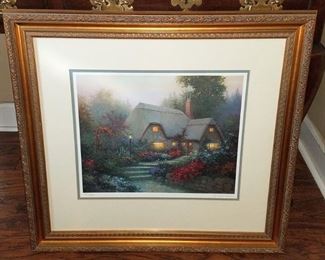 Thomas Kinkade framed art