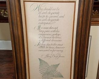 Framed art