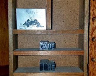 Vintage stamp/printer blocks