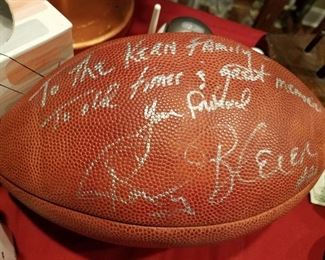 Autographed football (no COA)