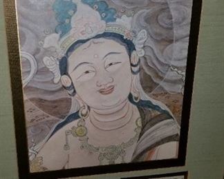 Smiling Buddah Nicely Framed