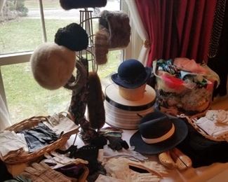 Mink hats, stoles and loads of gloves