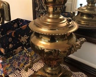 Antique Brass Urn $ 78.00