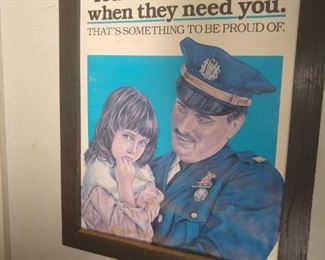 Vintage Police public service poster