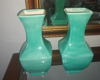 Mid century pottery vases