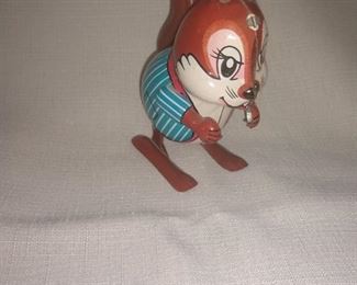 Antique tin winf up toy