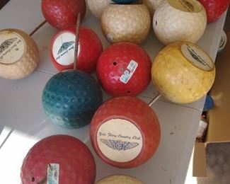 Vintage YOLO Fliers Club huge golf ball decor.