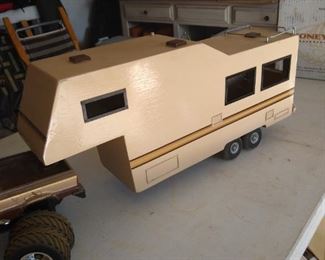 Vintage model Handmade wooden travel trailer