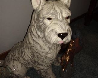 Large ceramic Scotty dog