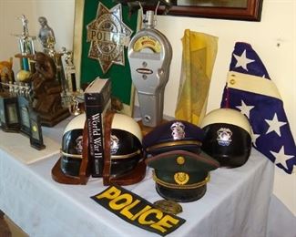 Vintage Police memorabilia. 