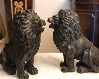 Bronze lions 