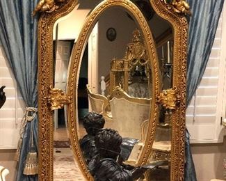 Italian cherubs mirror 