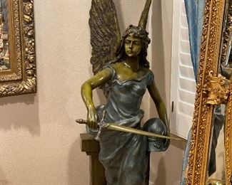 Bronze Guardian Angel  66” tall 