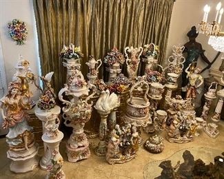 Huge Capodimonte collection 