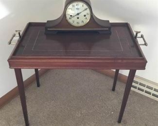 Convertible Table Tray and Bulova Westminster Clock