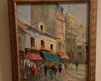 French street scene oil painting