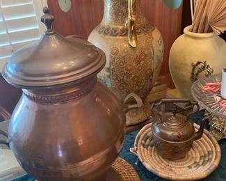 Zanzibar, copper, Asian vase