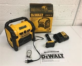 Dewalt Multi Port Radio Plus 12V Battery and Charger tested works great :)