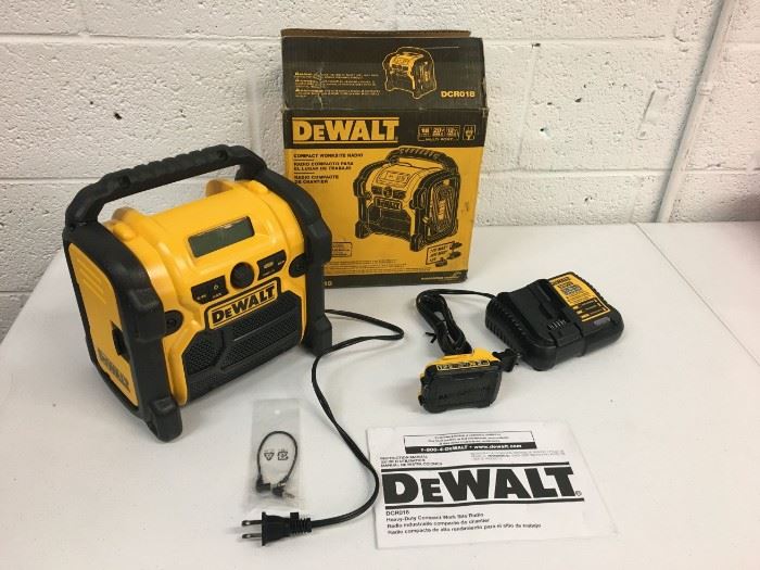 Dewalt Multi Port Radio Plus 12V Battery and Charger tested works great :)