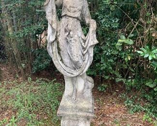 Numerous yard statues