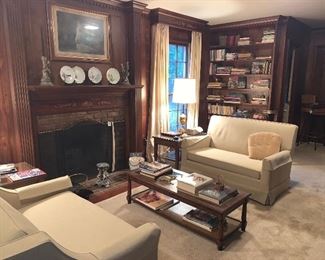 Two love seats; one is a hide-a-bed