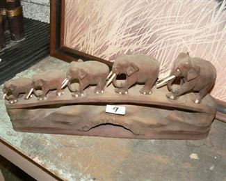 carved elephants 