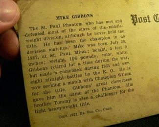 Mike Gibbons post card