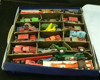 Matchbox case with cars