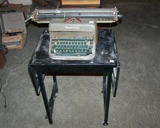 typewriter and typewriter table
