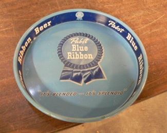 Pabst Blue Ribbon beer tray