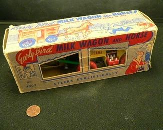 Early Bird, Milk Wagon and Horse in box