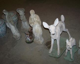 yard decor cement