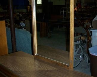dresser with mirror
