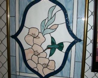 stained glass hummingbird