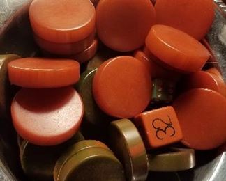 Catalin Backgammon w/doubling cube