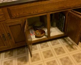 Vintage pots and pans and other entertaining items