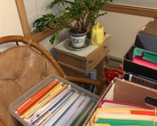 Side table to dresser that can be used in kitchen or in bedroom along with plants