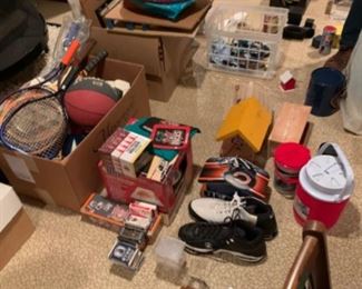 Tons of signs sports memorabilia and just memorabilia for sports