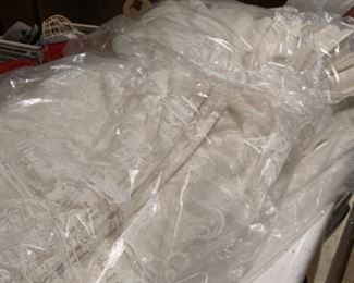 Beautiful drapery has freshly been cleaned and in its bag excellent condition