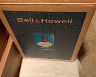 Bell & Howell projector as well as projection screen