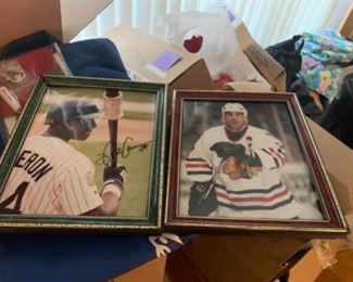 Signed autograph photographs