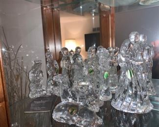 Waterford crystal nativity set