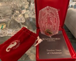 Waterford crystal ornaments