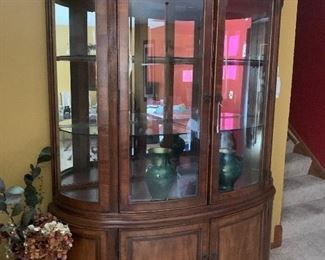 Stunning curved glass front display cabinet 
