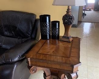 Beautiful side table (there are a pair) 