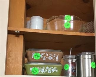 Just a few, and I mean few of the Pyrex bowls.