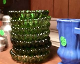 Just a few of the ashtrays.  These are in emerald green.